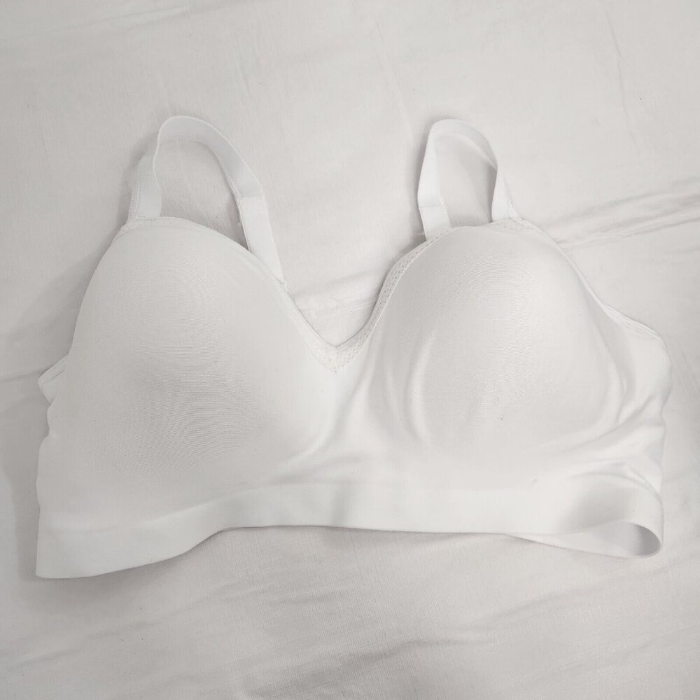 Hanes Bra 3XL White Women's Wireless